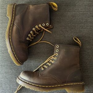 Dr. Martens Dark Brown Lace-Up Boots
